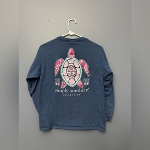 Navy blue simply southern long sleeve t shirt